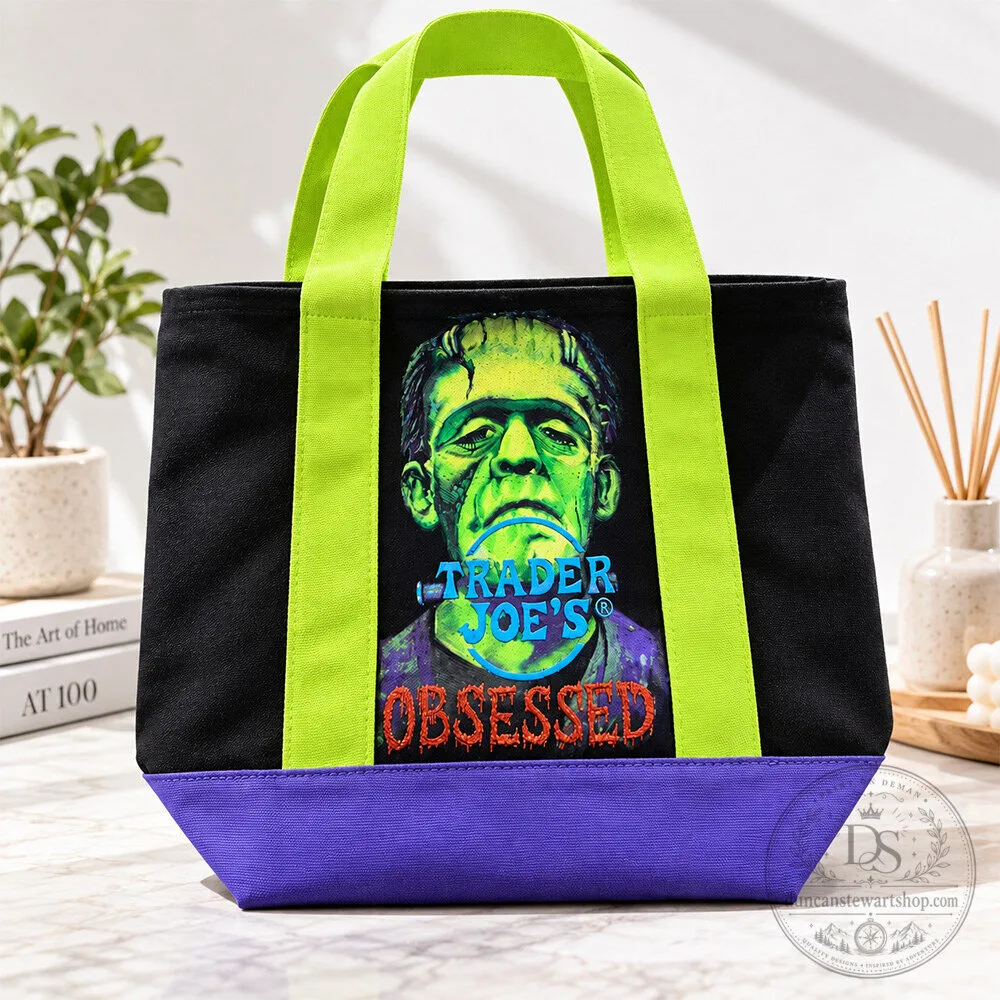 Trader Joe’s Frankenstein Halloween Canvas Tote Bag 5 Trader Joe’s Frankenstein Halloween Canvas Tote Bag