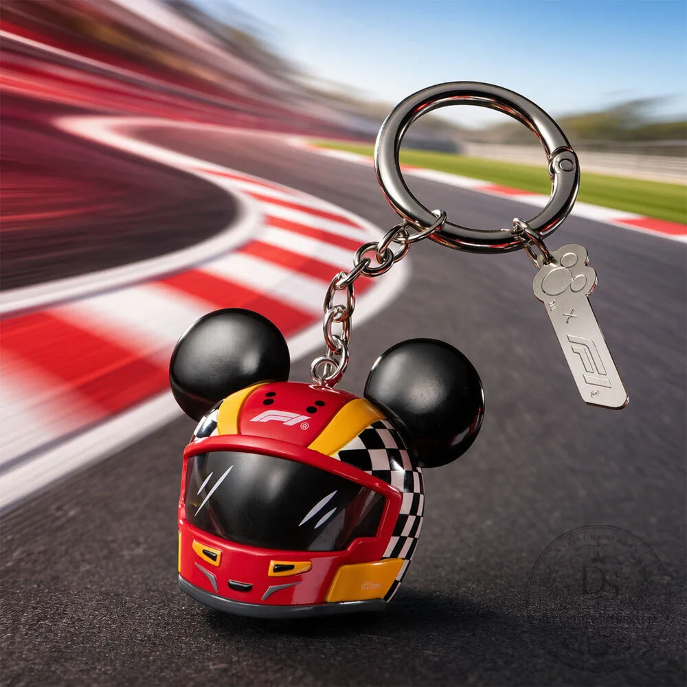 Disney x F1 Mickey Mouse Racing Helmet Keychain 4 Disney x F1 Mickey Mouse Racing Helmet Keychain