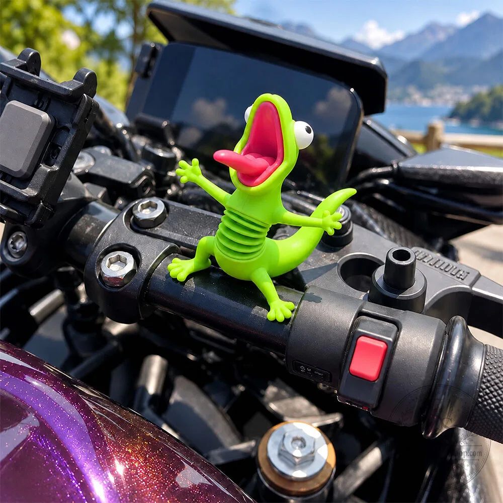 2026 Wobblybud The Green Lizard RideBuddy Motorcycle Handlebar 3 2026 Wobblybud The Green Lizard RideBuddy Motorcycle Handlebar
