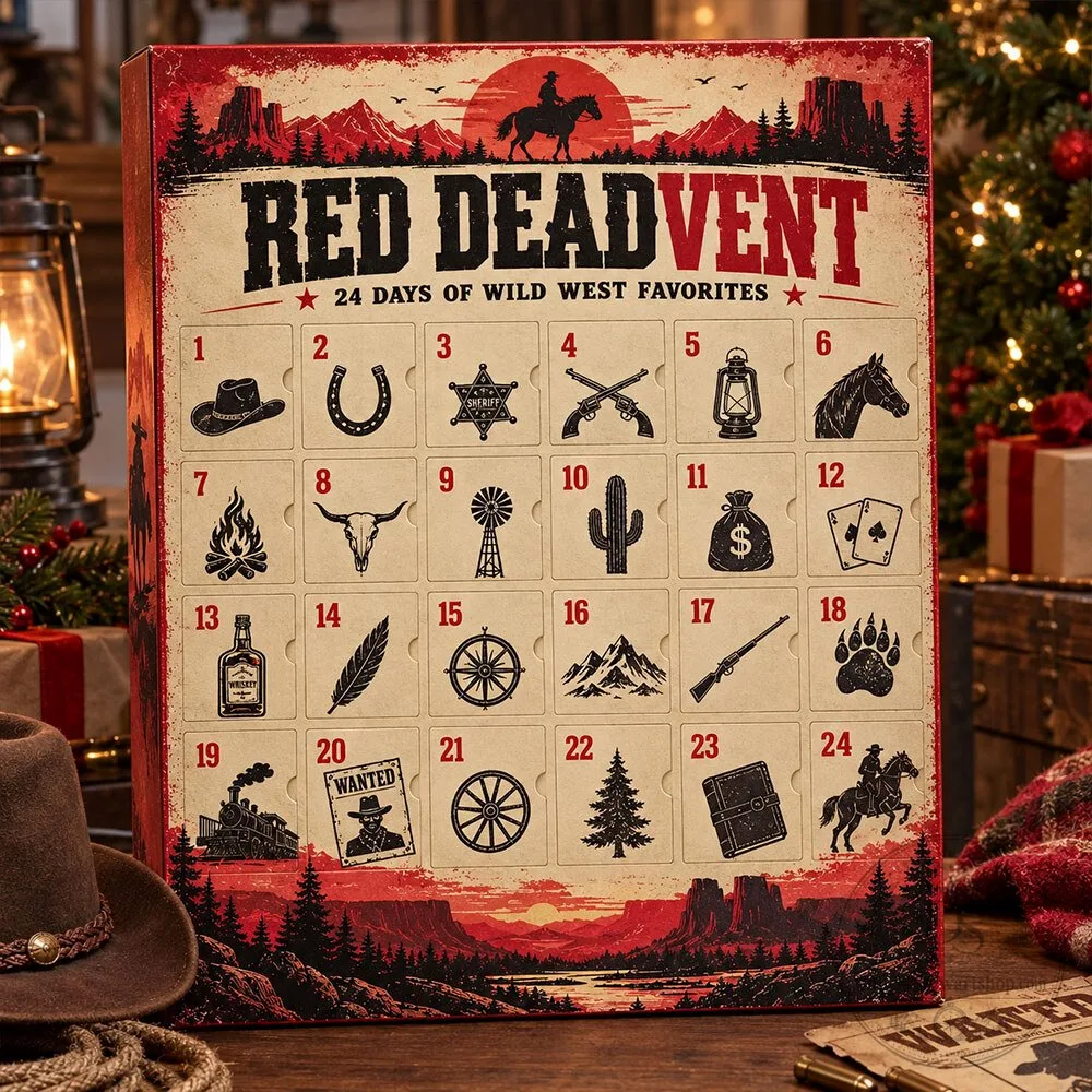 Red Deadvent 24 Day Wild West Advent Calendar RDR2 Gamer Holiday Gift 4 Red Deadvent 24 Day Wild West Advent Calendar RDR2 Gamer Holiday Gift