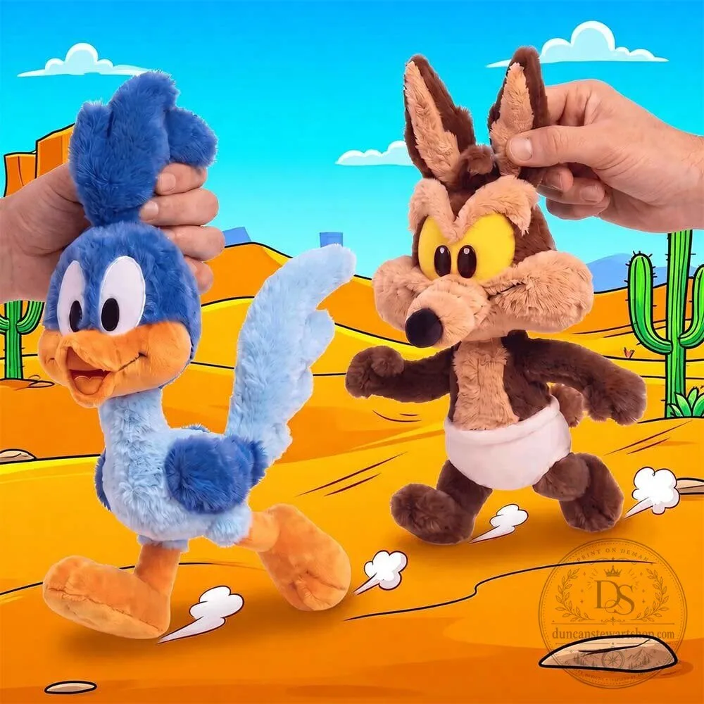 Chasemates Baby Looney Tunes Wile E Coyote And Road Runner Plush